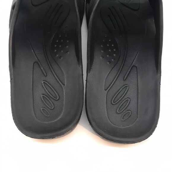 Men's 8-9 Lightweight Black Shower Sandals Comfortable Pool Slides Beach Shoes - Picture 12 of 12
